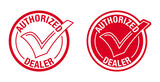 Authorized seller stamp for verified dealer