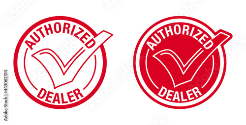 Authorized seller stamp for verified dealer