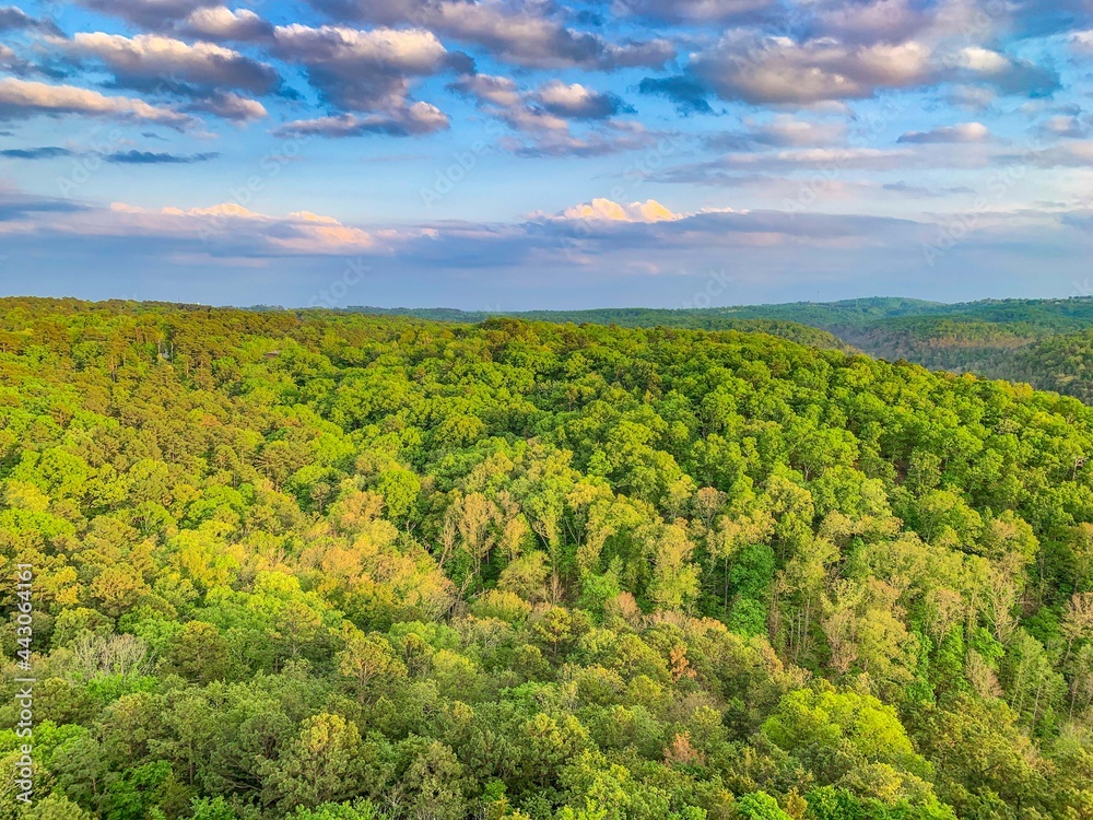 Sunset over the Ozark Mountains in Arkansas Sunset over the Ozark Mountains in Arkansas