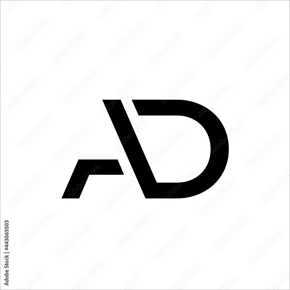 A, D letter logo vector monogram A, D letter logo vector monogram