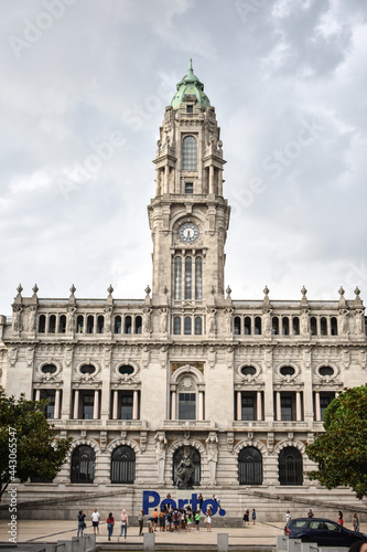 Porto cityhall building facade, Portugal