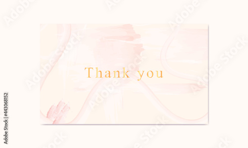 thank you card. watercolor 