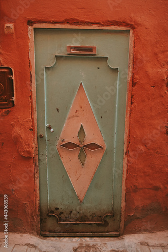 Old door in old house