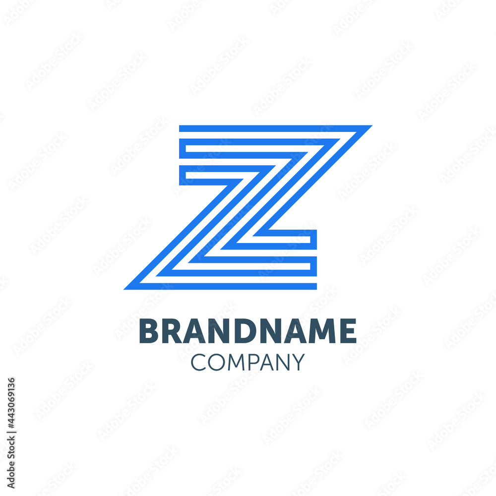 z logo design with geometry z logo design with geometry