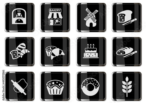 Bakeshop icon set