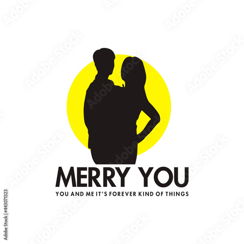 illustration of proposal to marry you - logo vector