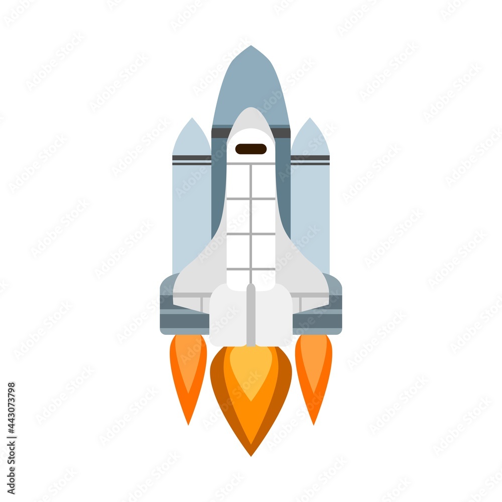 space shuttle with fire on white background picture space shuttle with fire on white background picture