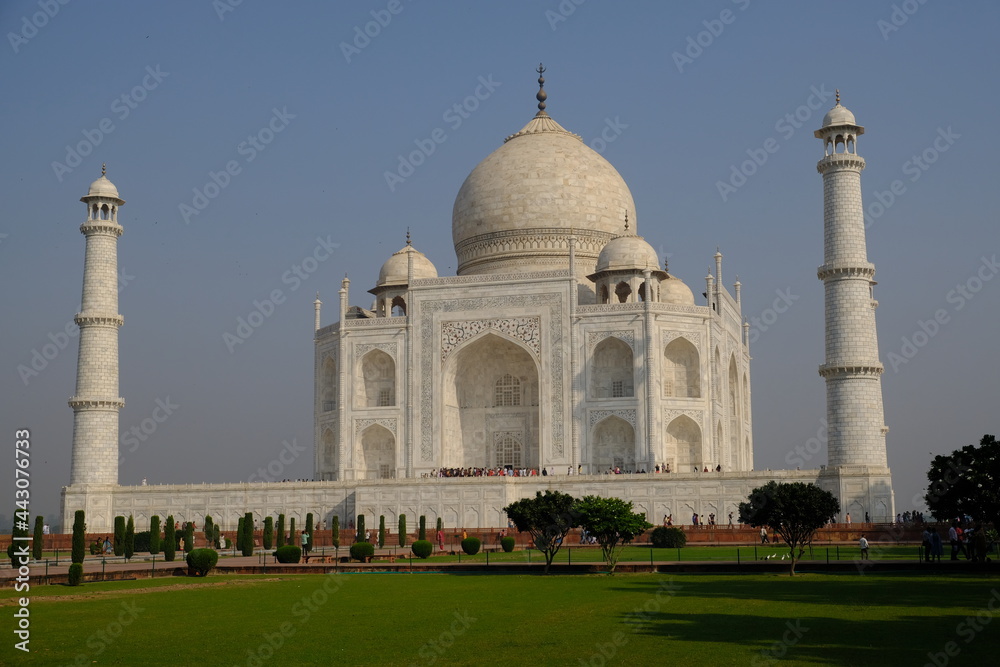 India Agra - Taj Mahal panoramic view