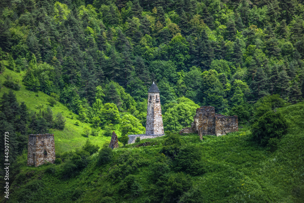 tower in the mountains