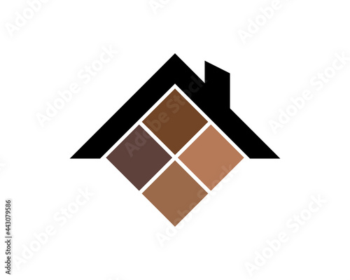 wood flooring home logo