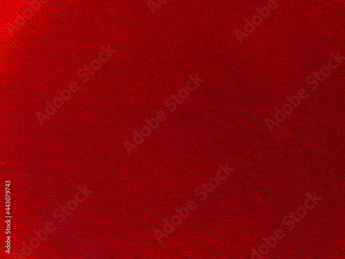 Red cotton fabric texture used as background. Empty Red fabric background of soft and smooth textile material. There is space for text..