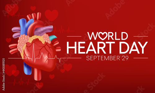 World Heart day is observed every year on September 29, to highlight the actions that individuals can take to prevent and control Cardiovascular disease (CVD). Vector illustration