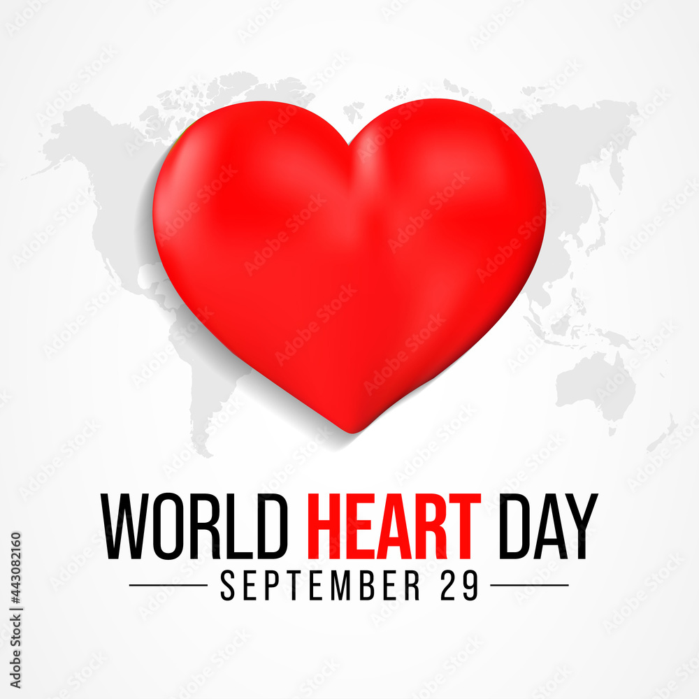 World Heart day is observed every year on September 29, to highlight the actions that individuals can take to prevent and control Cardiovascular disease (CVD). Vector illustration
