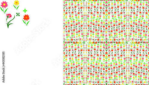 Seamless pattern design, pattern design for merch, modern style pattern design