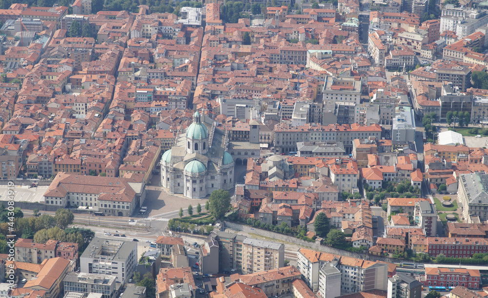 view over Como town