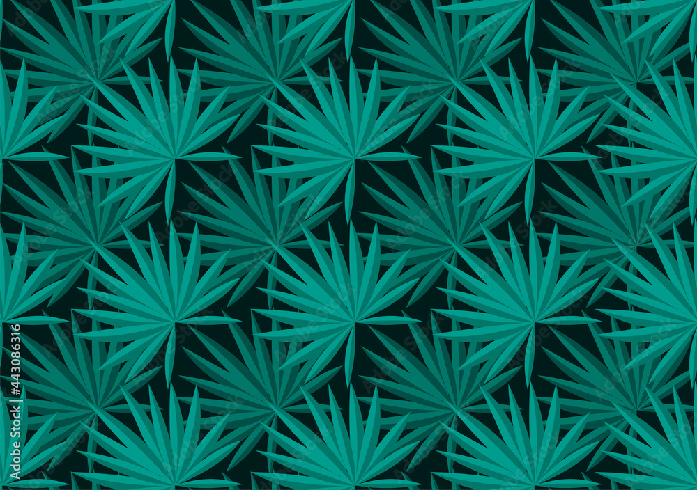 Set of seamless tropical leaves background Premium Vector Set of seamless tropical leaves background Premium Vector
