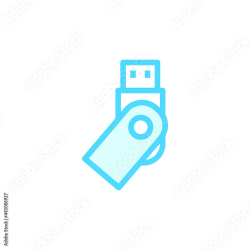 Vector illustration, flash disk icon design template