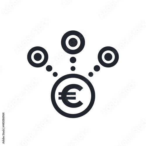 income streams icon with euro