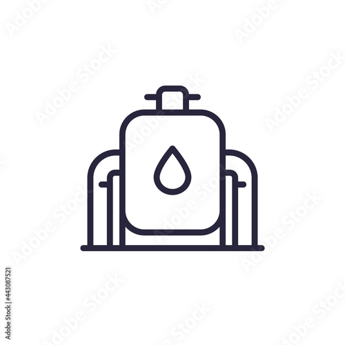 tank, industrial storage or reservoir line icon