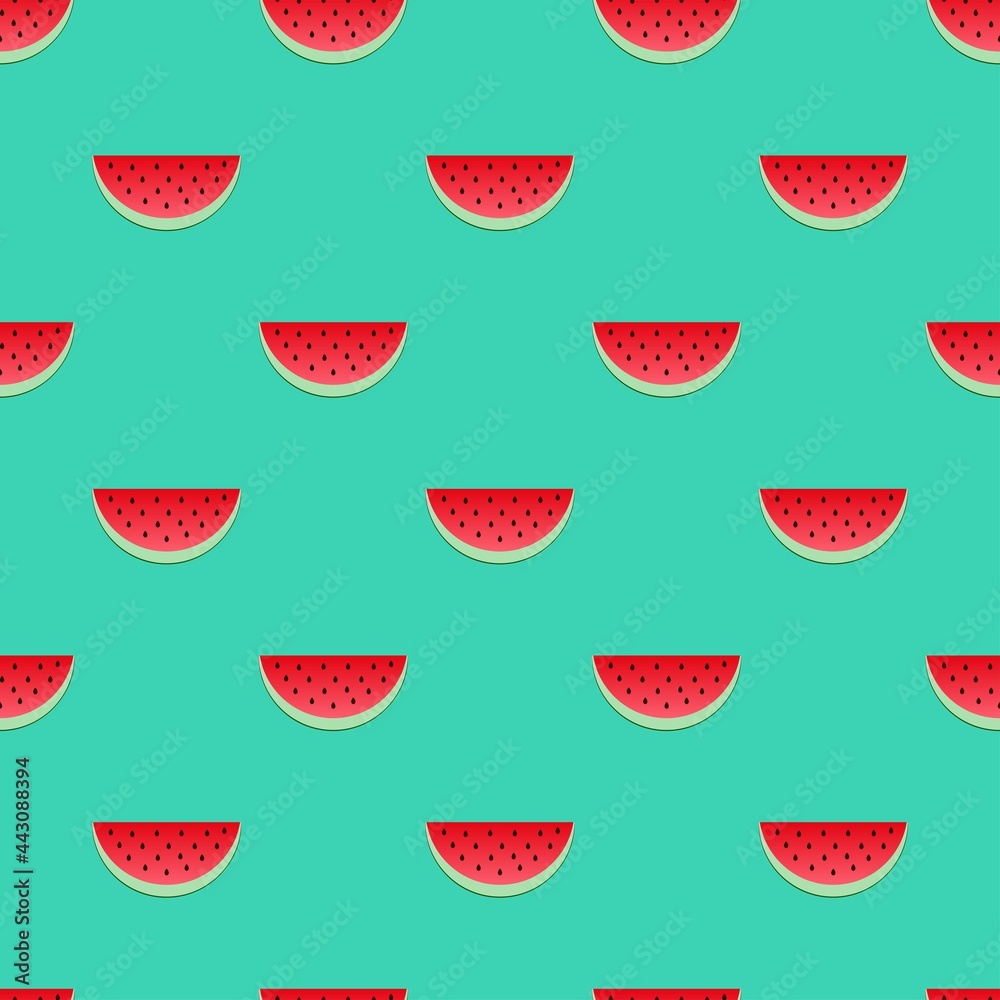 vector print of watermelons. seamless watermelons. pattern on clothing or print vector print of watermelons. seamless watermelons. pattern on clothing or print