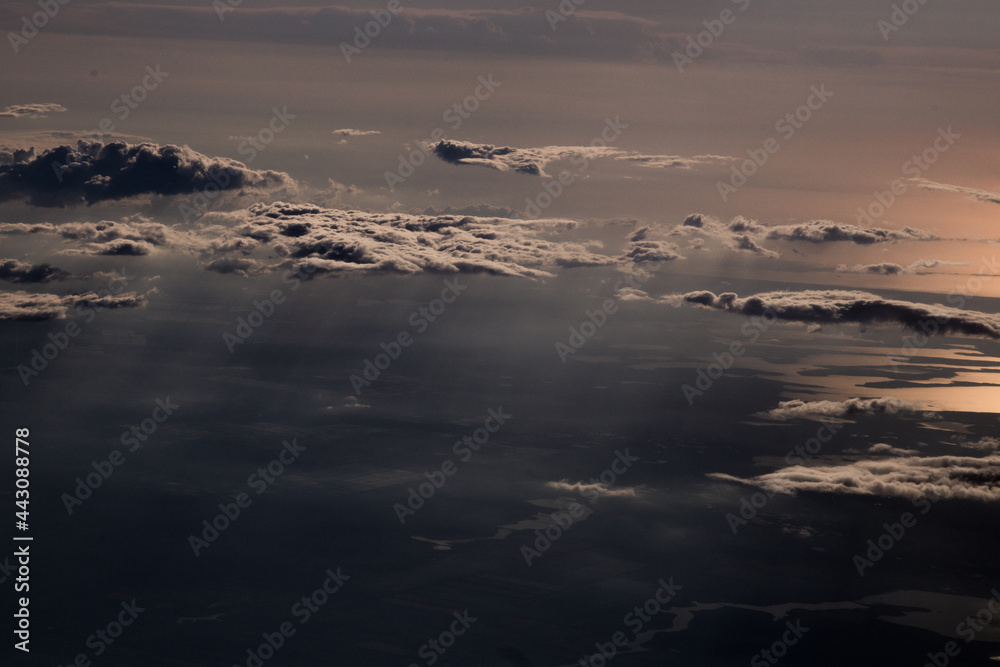 Textured clouds view from a plane Textured clouds view from a plane