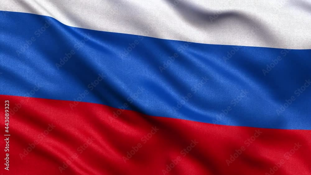 Russia Flag Seamless Loop Russia Flag Seamless Loop