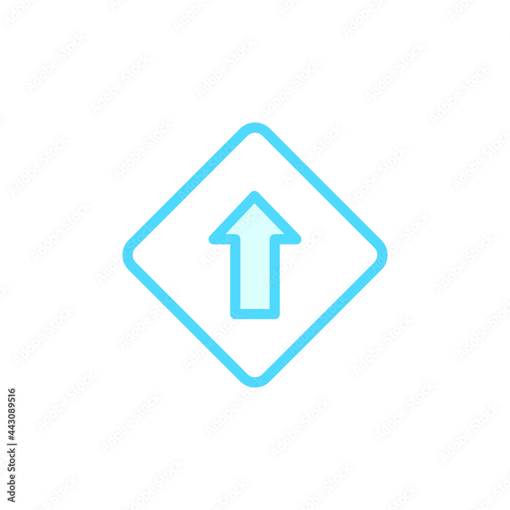 Vector illustration of direction icon design template Vector illustration of direction icon design template