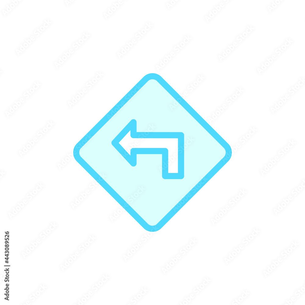 Vector illustration of direction icon design template Vector illustration of direction icon design template