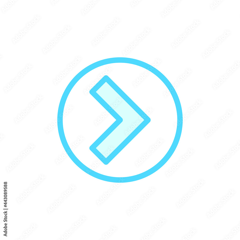 Vector illustration of direction icon design template