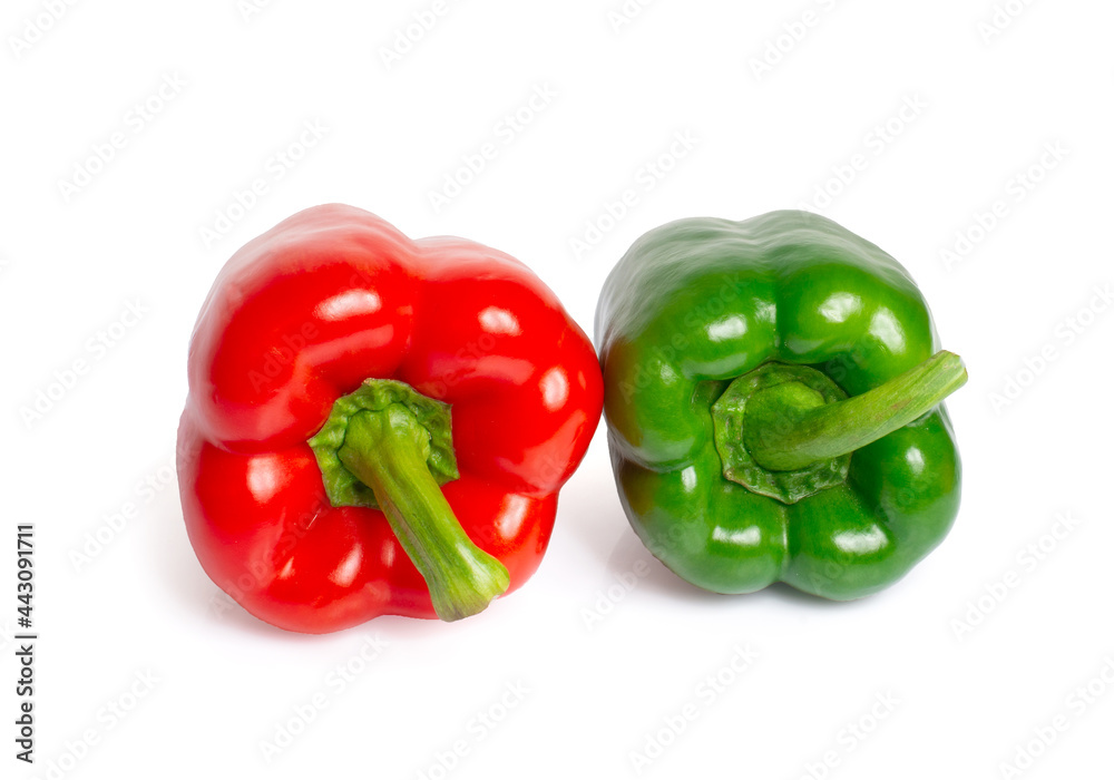 Sweet bell pepper isolated on white background Sweet bell pepper isolated on white background