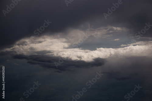 Textures clouds view from a plane