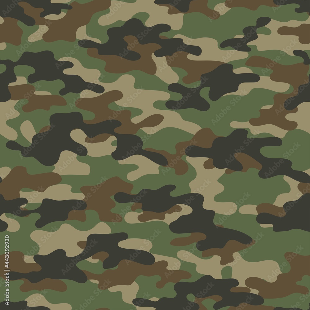 Military green vector camouflage hunting background seamless print. EPS Military green vector camouflage hunting background seamless print. EPS