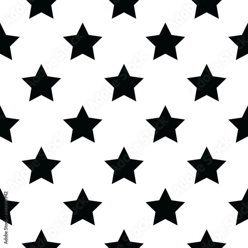 red stars on a white background. vector seamless illustration. print on print or clothes