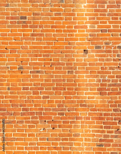 Old red brick wall as an abstract background.