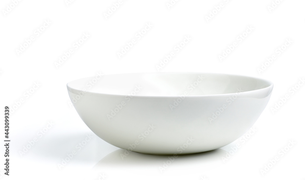White bowl isolated on white background White bowl isolated on white background