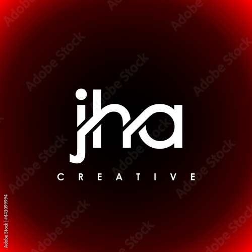 JHA Letter Initial Logo Design Template Vector Illustration