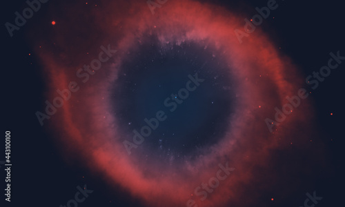 Fototapeta Naklejka Na Ścianę i Meble -  space background with realistic nebula and galaxy