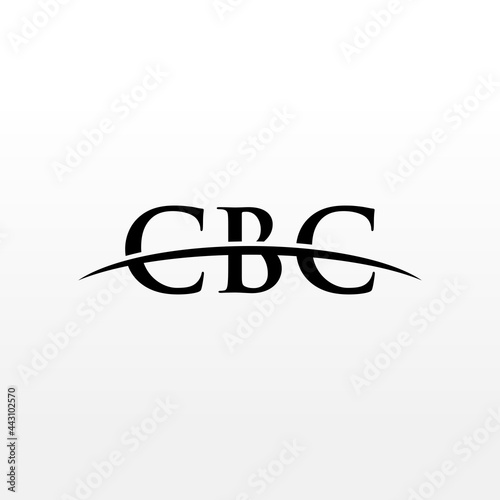 CBC initial overlapping movement swoosh horizon, logo design inspiration company business