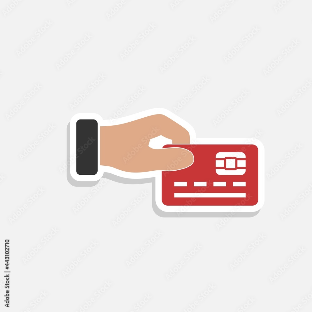 Credit card icon isolated on gray background Credit card icon isolated on gray background