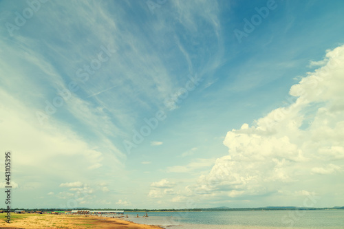Photography blue sky with clouds