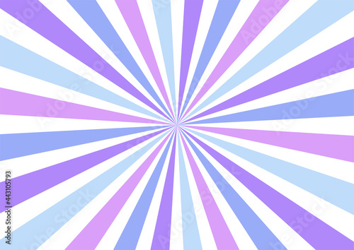 Multicolored sunburst. Starburst. Rays. Vector illustration.