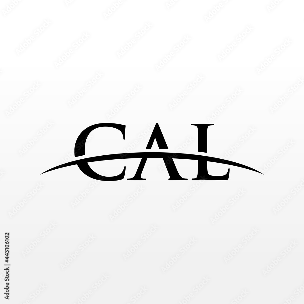 CAL initial overlapping movement swoosh horizon, logo design inspiration company business CAL initial overlapping movement swoosh horizon, logo design inspiration company business