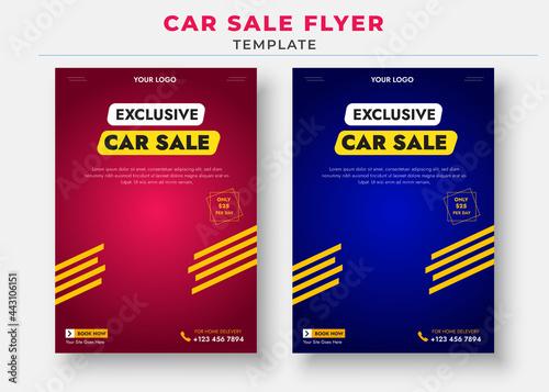 Car sale flyer Templates, Car Rent Flyer