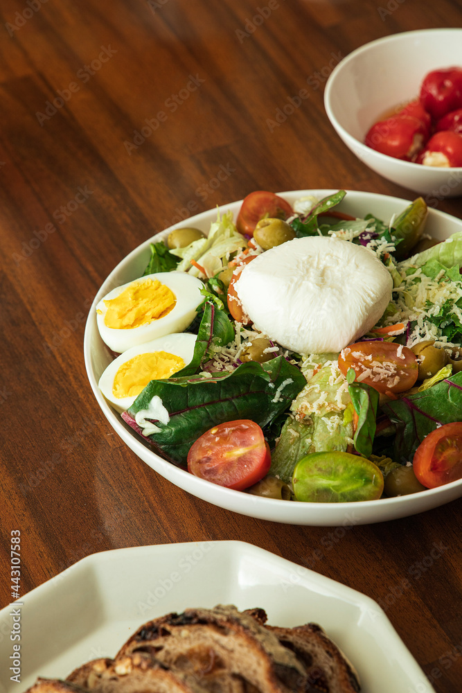 burrata cheese salad with cherry tomatos burrata cheese salad with cherry tomatos