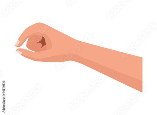hand human pinching