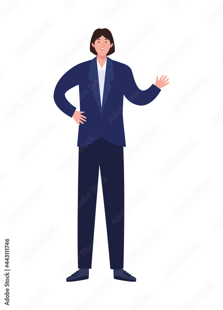 elegant businesswoman standing