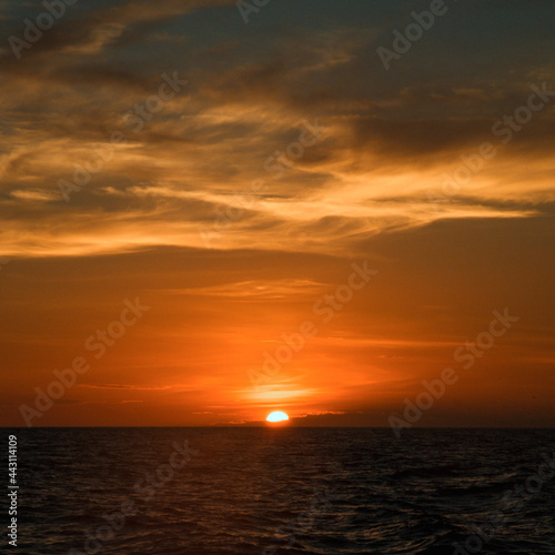 Sunset over the sea horizon. © Marlon P. Canon