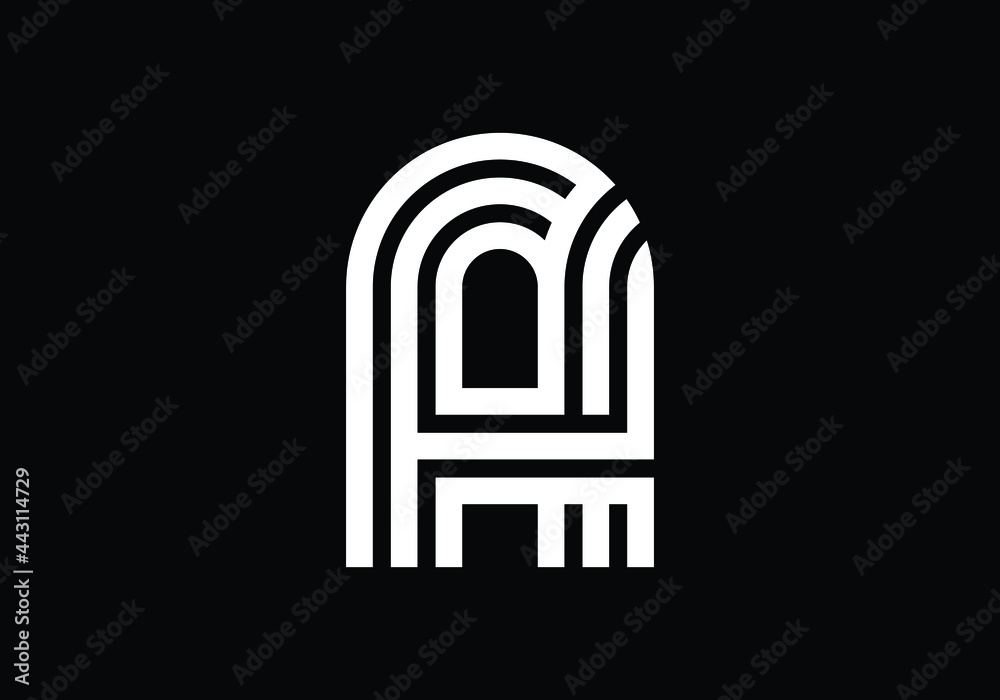 Fototapeta premium White Capital Lines Letter A. Creative Line Letters Design, Graphic Alphabet Symbol For Logo, Poster, Invitation. Vector Illustration