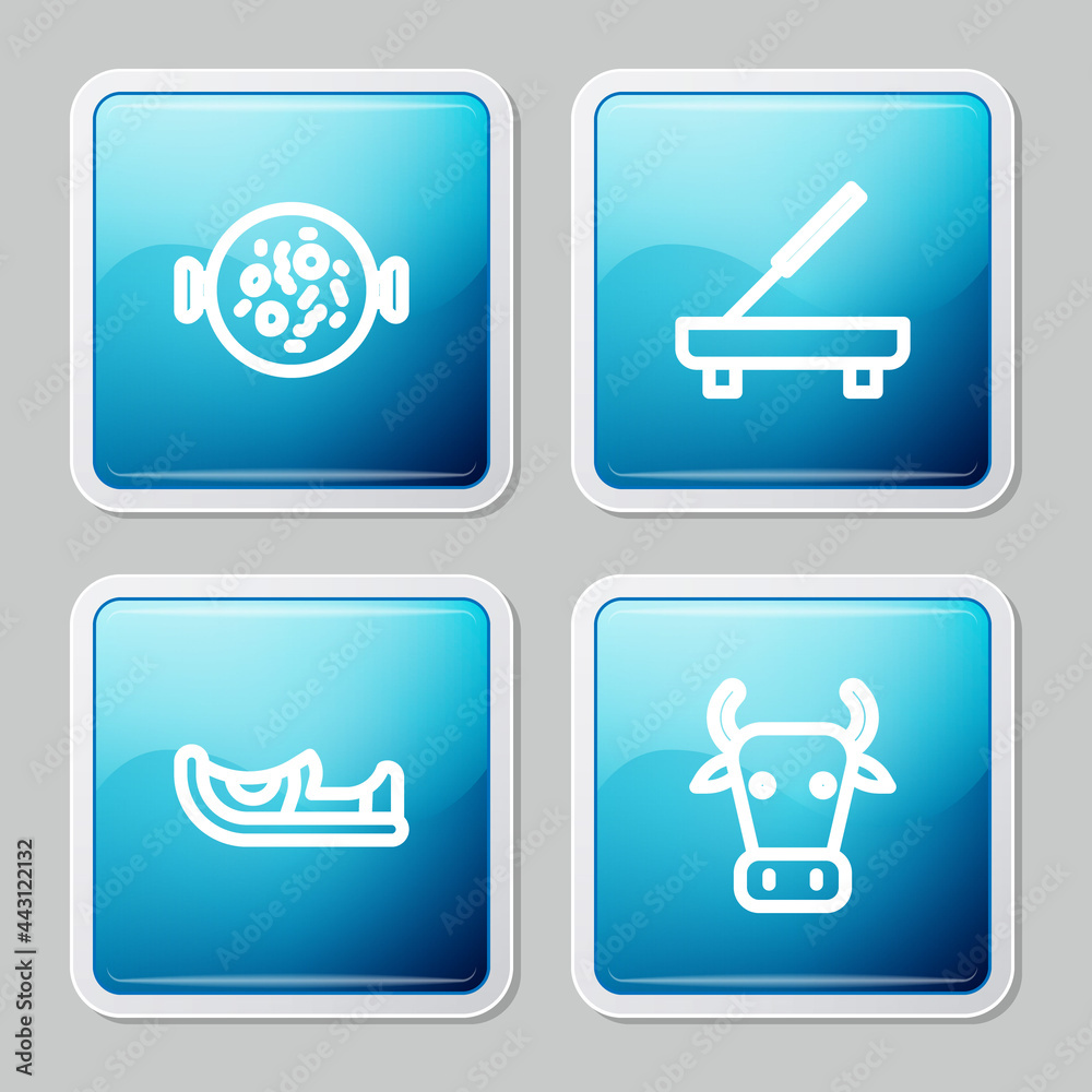 Set line Chicken tikka masala, Scented spa stick, Indian shoes and Cow icon. Vector Set line Chicken tikka masala, Scented spa stick, Indian shoes and Cow icon. Vector