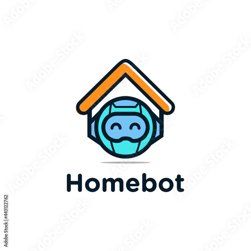 Home robot logo character